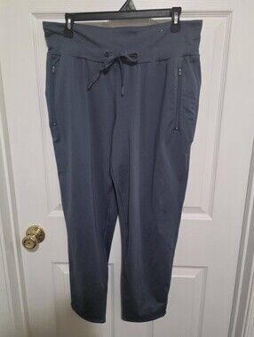 Maurices Slate-Blue Drawstring Zip-Pocket Joggers LG
